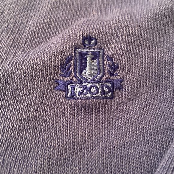 BLUE IZOD SWEATER  *flaw* - Picture 3 of 9